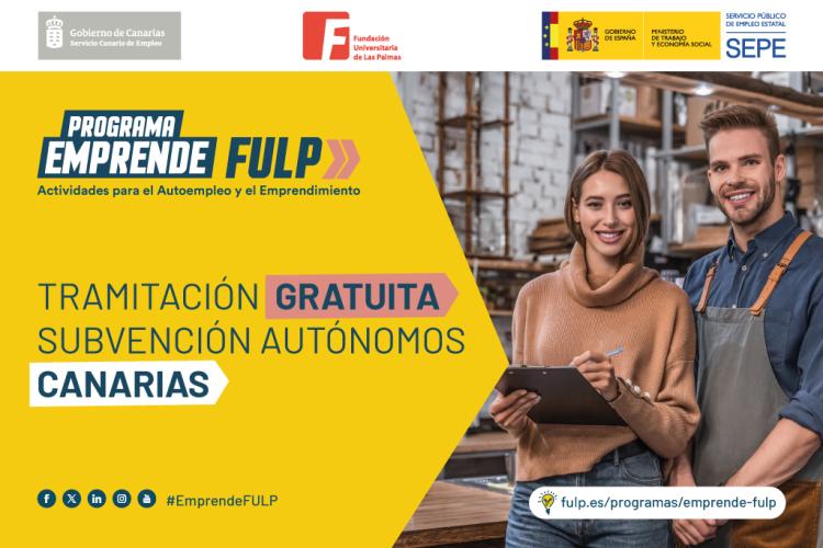 Emprende FULP ayuda a gestionar la solicitud de subvenciones para la promoción del empleo autónomo 
