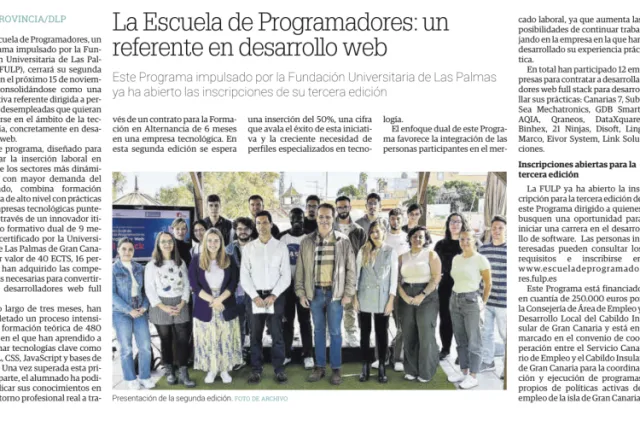La Escuela de Programadores: un referente en desarrollo web