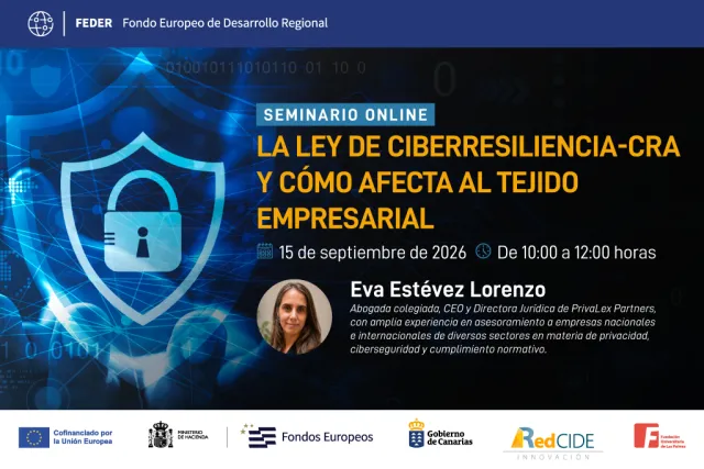 El Centro CIDE de la FULP organiza un seminario online para acercar a las empresas las claves de la CRA: Ley de Ciberresiliencia-CRA